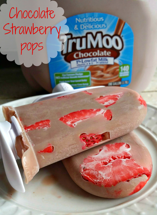 Chocolate Covered Strawberry TruMoo Frozen Pops - ToBeThode