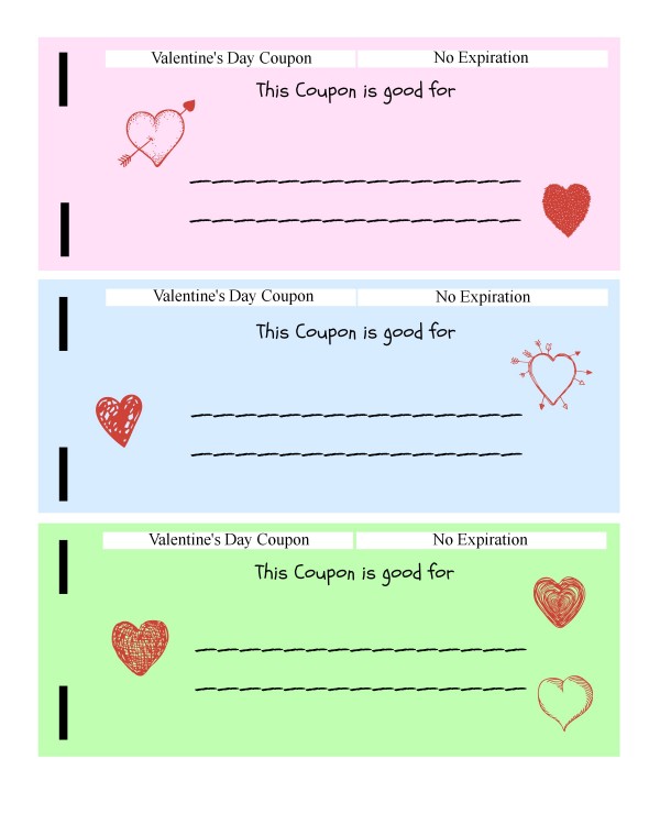Valentines Day Coupon Book for Kids (free printable) - ToBeThode
